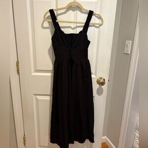 Black milkmaid Commense dress